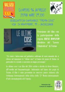 Locandina "Le ultime cose", regia di Irene Dionisio