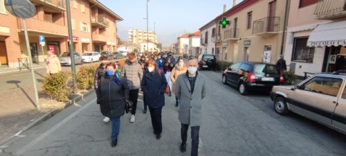 La vicesindaco e assessora all'Istruzione Paola Babbini insieme ai dirigenti scolastici Romana Guma dell'Ic Avigliana e GIancarlo Vittone dell'Itcg Galileo Galilei - foto per gentile concessione di Daniele Fenoglio