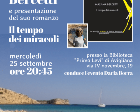 Massima Bercetti, autrice di "Il tempo dei miracoli", presentazione del romanzo mercoledì 25 settembre 2024 alle 20,45 in biblioteca