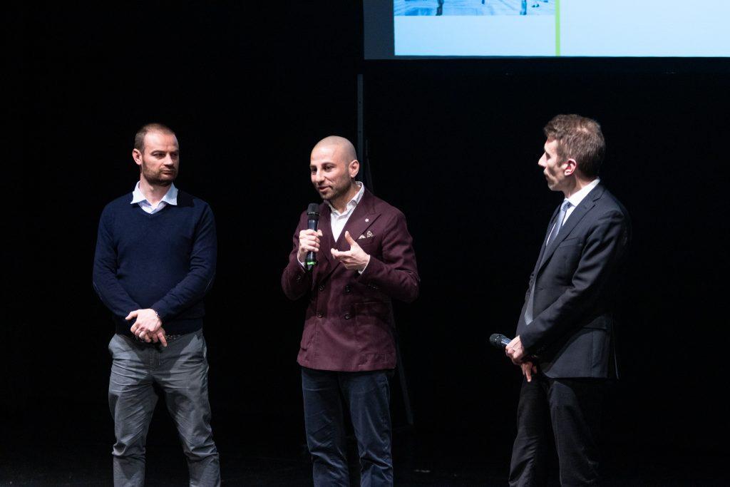 Christian Greco, direttore del Museo Egizio di Torino insieme ad Andrea Archinà, sindaco di Avigliana e Alberto Milesi, direttore artistico Revejo - Foto Edoardo Pivi