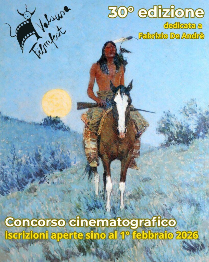 Immagine ispirata a The Outlier (1909) di Frederic Remington, opera in pubblico dominio, utilizzata nella copertina dell’album Fabrizio De André (1981), noto come L’Indiano.