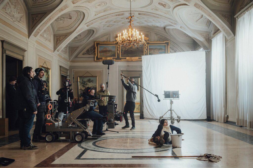 Le riprese del film "Ting" del giovane regista piemontese Maximilien Dejoie, nei locali aulici del Real Collegio Carlo Alberto di Moncalieri