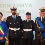 La vicesindaco Paola Babbini con Giuseppe Andrea Mariano Tonelli, Ilaria Massa Bova e il vicecomandante della Polizia locale Adriano Nicola